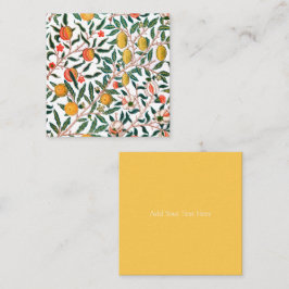 FLAT NOTECARD : WILLIAM MORRIS ; POMEGRANATE MITTEILUNGSKARTE