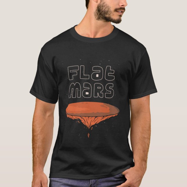 Flat planet Mars's lustige Pullover Hoodie (Vorderseite)