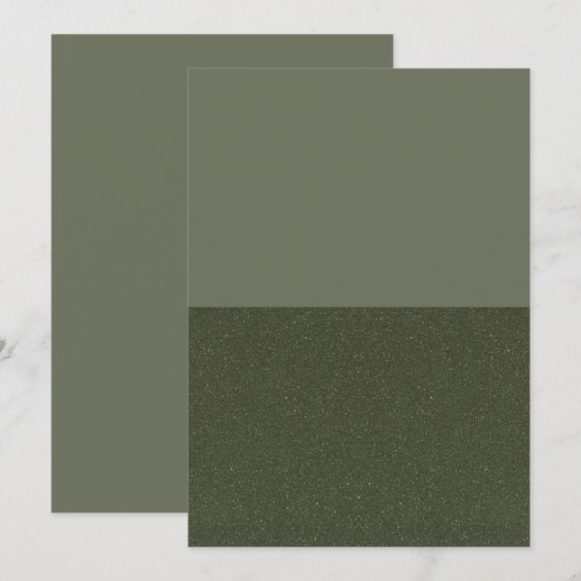 Flat Program für moderne grüne Split Glitzer Programm (Vorne/Hinten)