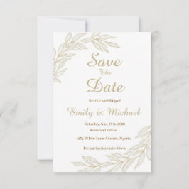 Flat Save The Date Card