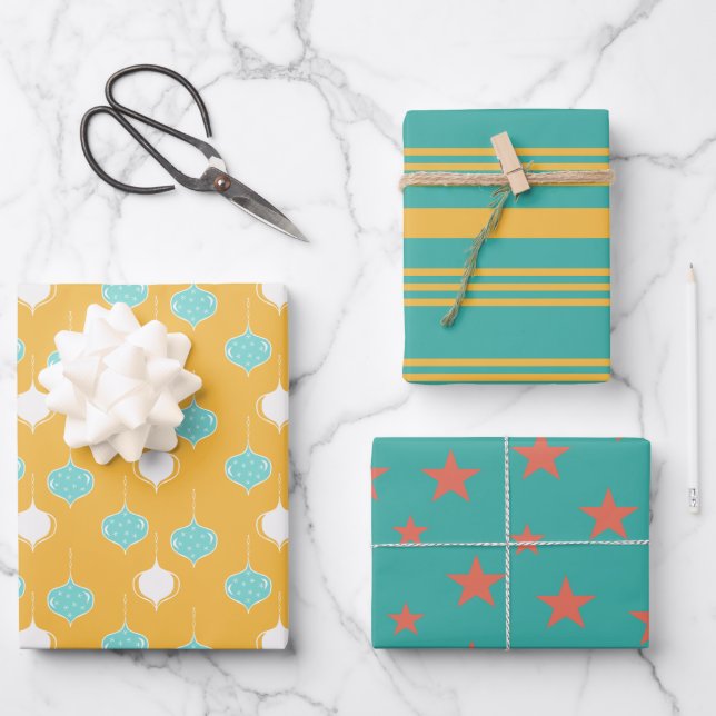 Flat sheet wrapping paper  geschenkpapier set (Vorderseite)