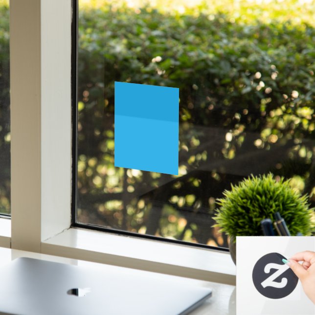 Flat Sky Blue Hintergrund Textur für Digital Fensteraufkleber (Büro)