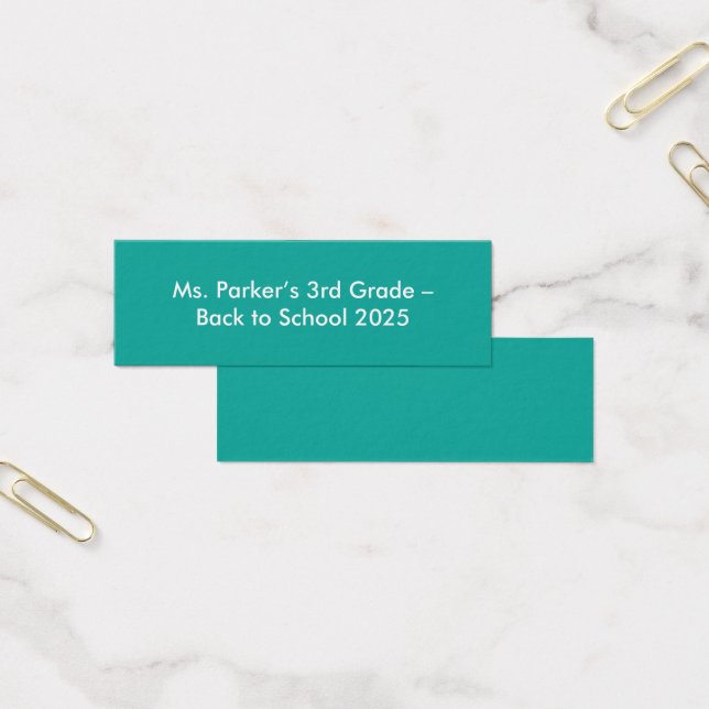 Flat Teal Background – Back-to-School Texture (Büro)