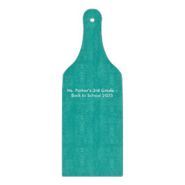 Flat Teal Background – Back-to-School Texture Schneidebrett