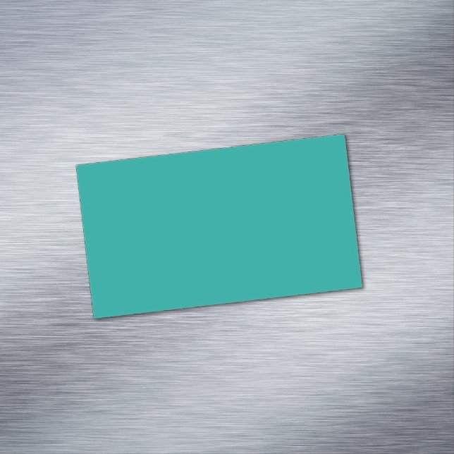 Flat Teal Background Texture  Magnetische Visitenkarte (Beispiel)