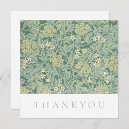 FLAT THANKYOU CARD : WILLIAM MORRIS : JASMINE DANKESKARTE