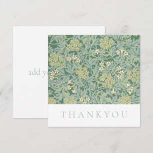FLAT THANKYOU CARD : WILLIAM MORRIS : JASMINE DANKESKARTE