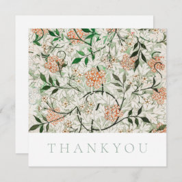 FLAT THANKYOU CARD : WILLIAM MORRIS : JASMINE DANKESKARTE