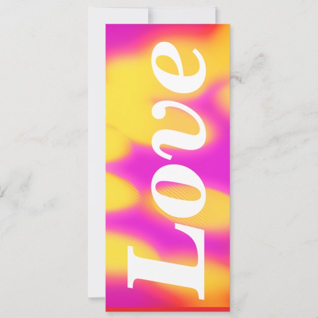 Flat Valentines day card. Karte (Vorderseite)