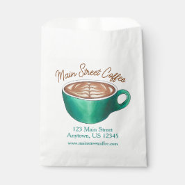 Flat White Latte Cappuccino Coffee Shop Café Geschenktütchen