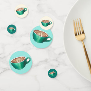 Flat White Latte Cappuccino Coffee Shop Café Konfetti