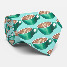 Flat White Latte Cappuccino Personalisiert Krawatte