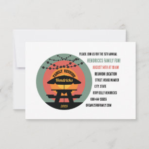 Flat-Wiedersehen-Save the Date-Karte Save The Date