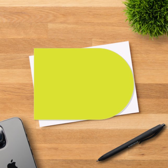 Flat Yellow Background – Back-to-School Texture Acryleinladungen (Insitu (Einladungskarte))