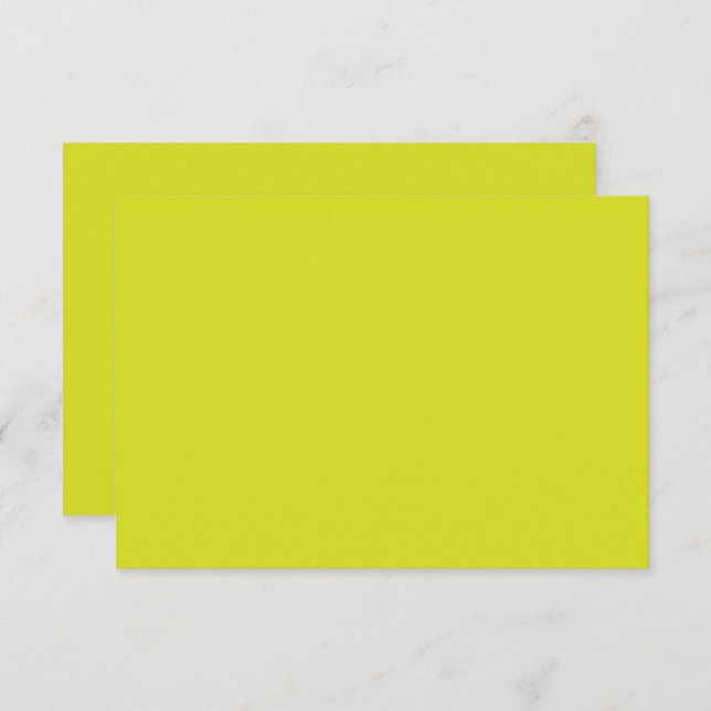 Flat Yellow Background – Back-to-School Texture Dankeskarte (Vorne/Hinten)