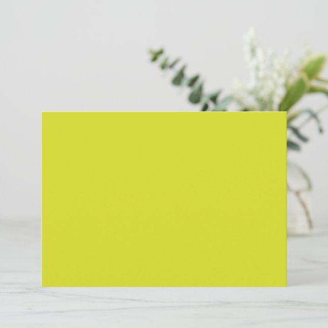 Flat Yellow Background – Back-to-School Texture Feiertagskarte (Stehend Vorderseite)