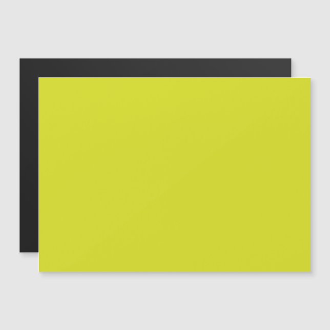 Flat Yellow Background – Back-to-School Texture Magneteinladung (Vorne/Hinten)