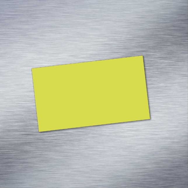 Flat Yellow Background – Back-to-School Texture Magnetische Visitenkarte (Beispiel)