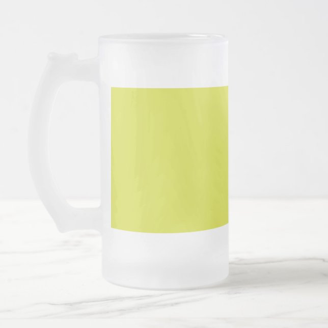 Flat Yellow Background – Back-to-School Texture Mattglas Bierglas (Links)