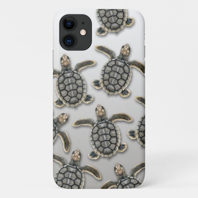 Flatback Sea Turtle iPhone Case (Rückseite)