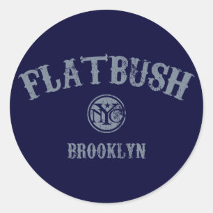Flatbush Runder Aufkleber