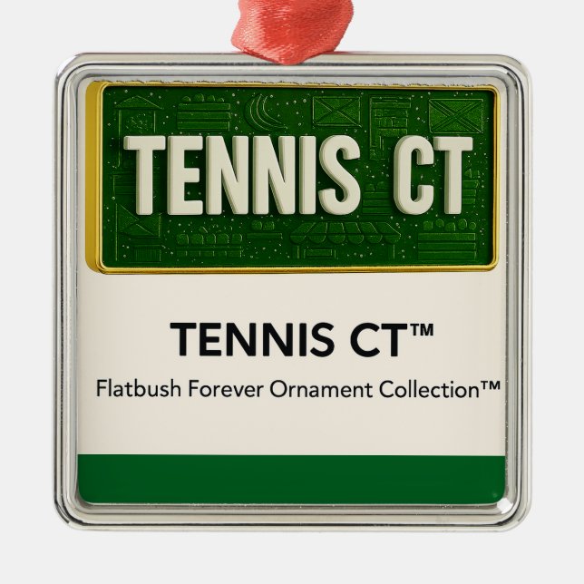 Flatbush street Christmas ornaments  Ornament Aus Metall (Vorne)