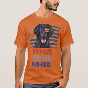 FlatCoated Retrievers Pro Life Pro God Pro Hunde T-Shirt