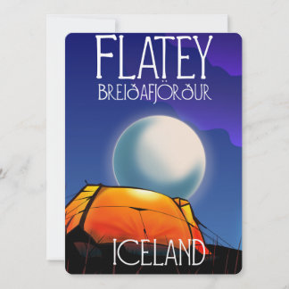 Flatey, Breiðafjörður, Island, Reiseplakat