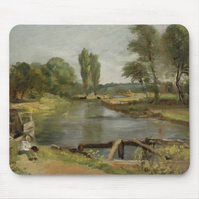 Flatford Verschluss, 1810-11 (Öl auf Papier auf Mousepad (Vorne)