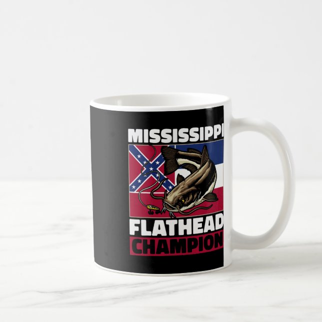 Flathead Catfish Hunting Catfishing Dad Catfish Hu Kaffeetasse (Rechts)