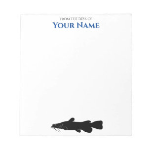 Flathead Catfish - Personalisiert Notepad Notizblock