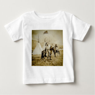 Flathead-Indianer Vintage Native American Warriors Baby T-shirt