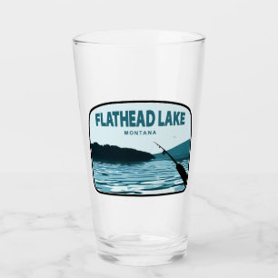 Flathead Lake Montana Angelrute Glas