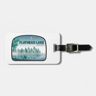 Flathead Lake Montana Hirsche Gepäckanhänger