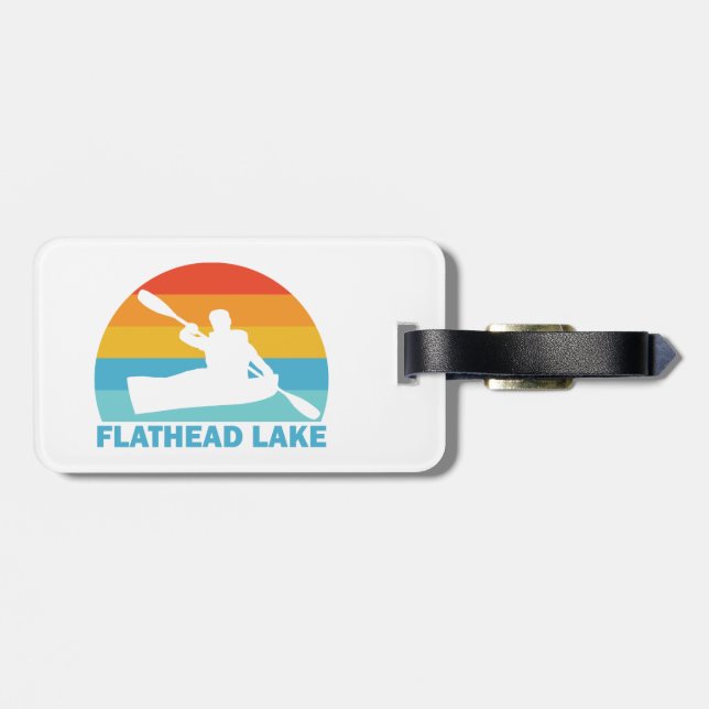 Flathead Lake Montana Kayak Gepäckanhänger (Rückseite horizontal)