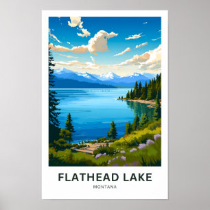 Flathead Lake Montana Poster