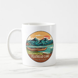 Flathead Lake Montana Schifffahrtsmarke Kaffeetasse