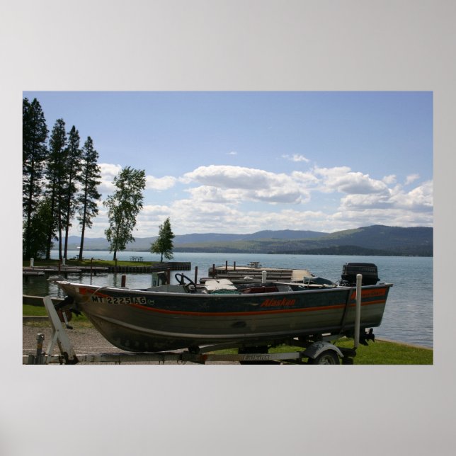 Flathead Lake Summer Poster (Vorne)