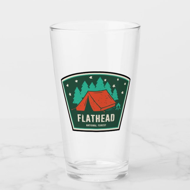 Flathead National Forest Camping Glas (Vorderseite)