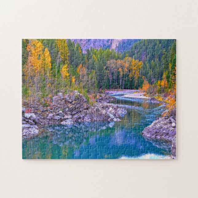 Flathead River Montana Puzzle (Horizontal)