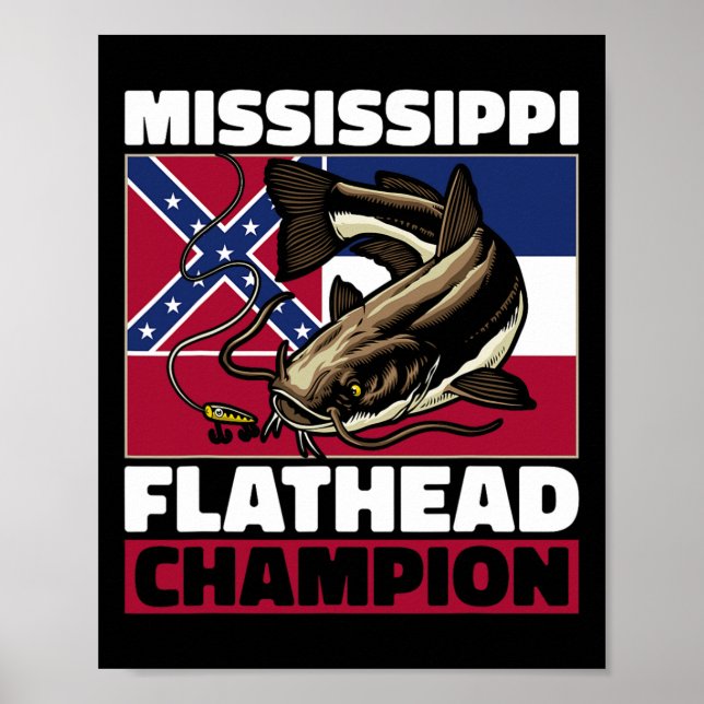 Flathee Catfish Jagd Catfish Vater Catfish Hu Poster (Vorne)