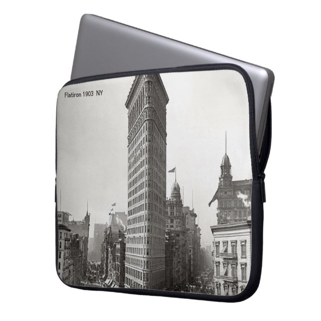 Flatiron 1903 Laptop Sleeve (Vorderseite Links)