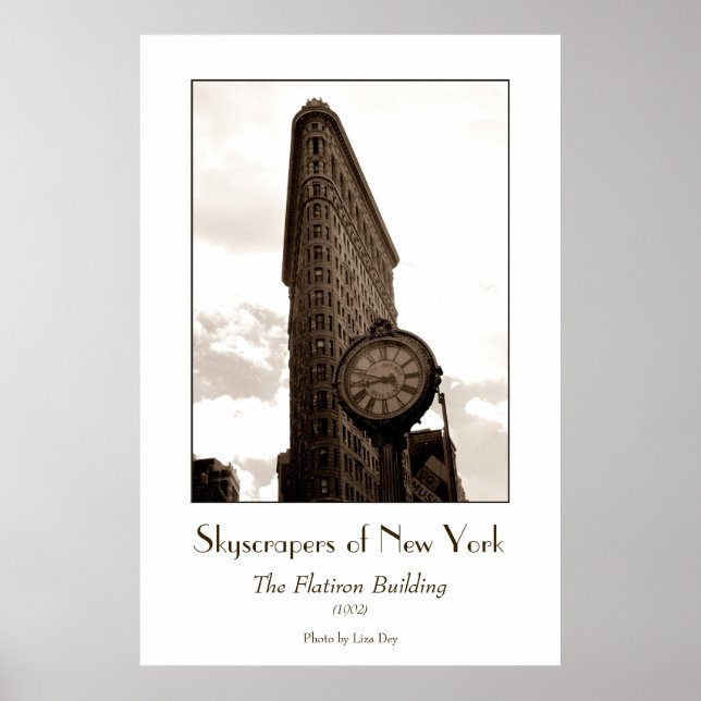 Flatiron Building Poster (Sepia) (Vorne)