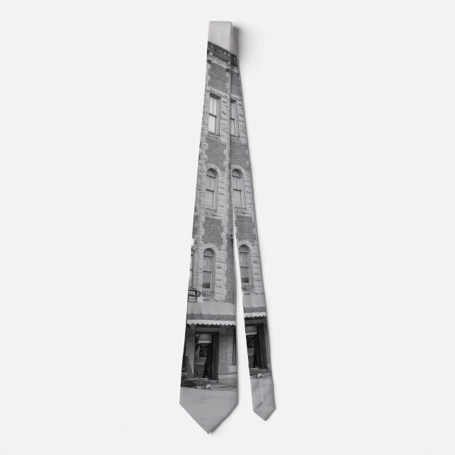 Flatiron Flats Eureka Grayscale Neck Tie Krawatte (Vorderseite)