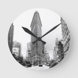 Flatiron Foto Clock Runde Wanduhr