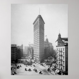 Flatiron Gebäude, 1905. Vintages New Yorker Foto Poster