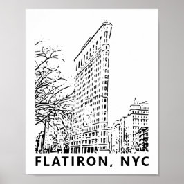 Flatiron Gebäude Art Poster