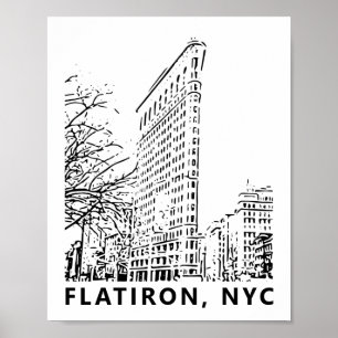 Flatiron Gebäude Art Poster