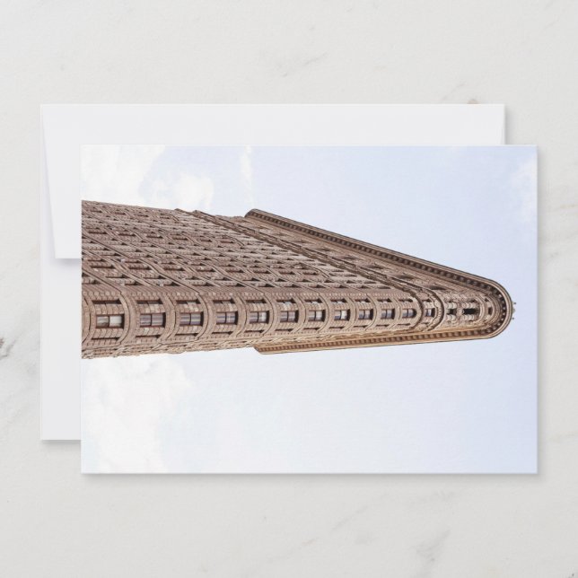 Flatiron-Gebäude Feiertagskarte (Vorderseite)