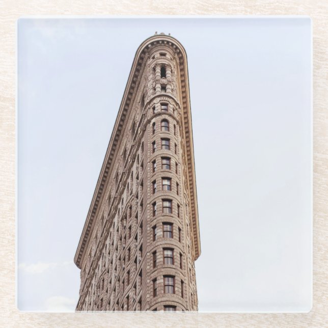 Flatiron-Gebäude Glasuntersetzer (Vorderseite)
